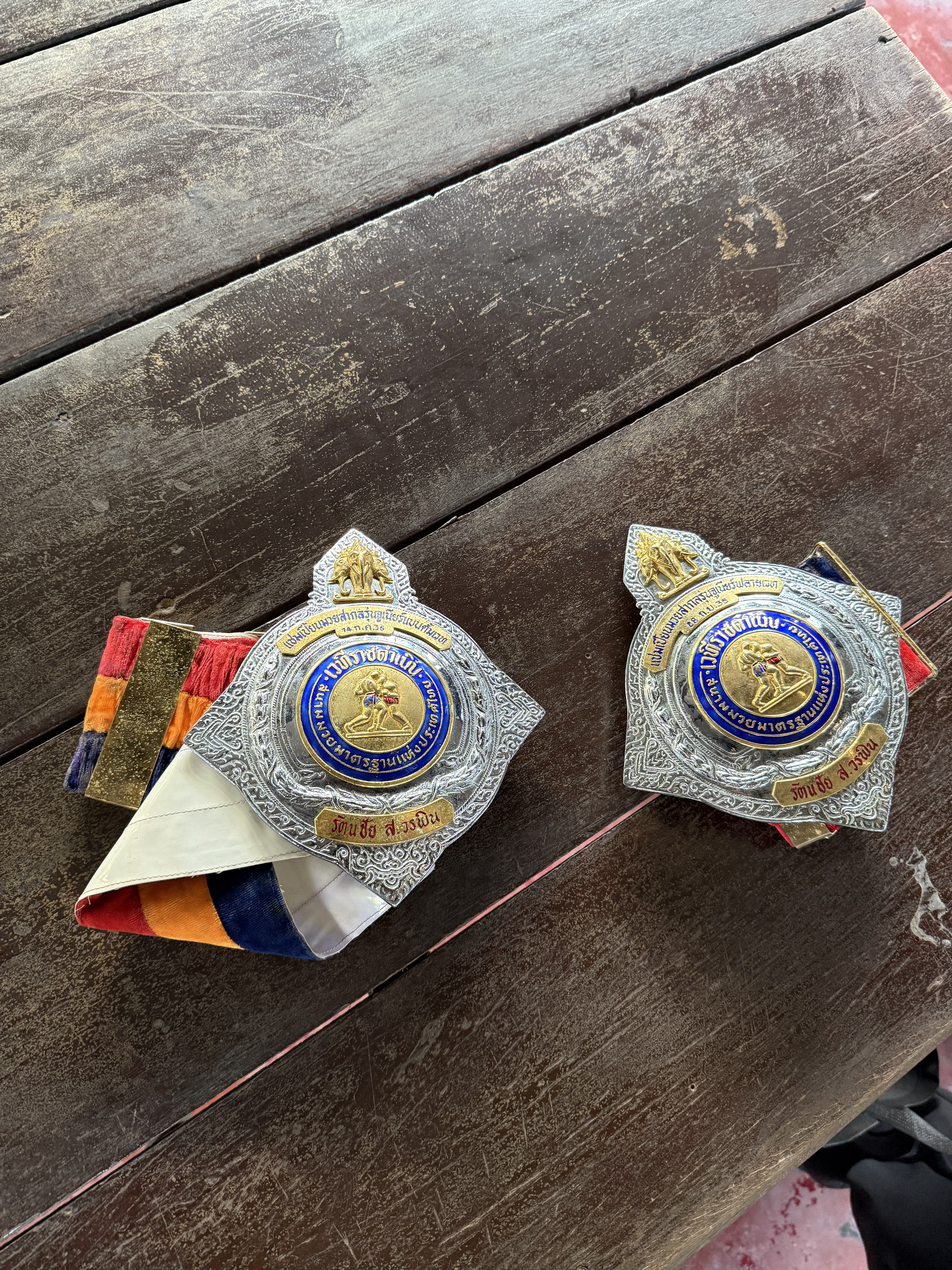 WBO Bantamweight Championship Belt held by Ratanachai Sor Vorapin, showcasing Thailand's golden era boxing heritage